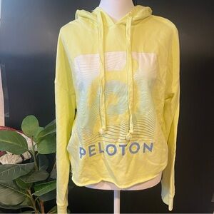 Peloton Raw hem logo hoodie - M